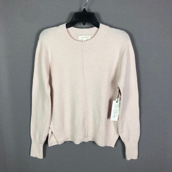 Treasure & Bond Pink Hush Cotton Crew Neck Sweater Size XS - Picture 2 of 9